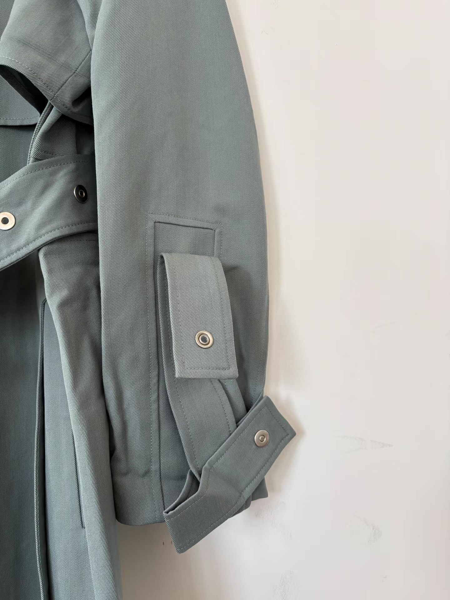 Wooyoungmi Gray Double-Breasted Trench Coat with Belt Size US M / EU 48-50 / 2 - 4 Thumbnail