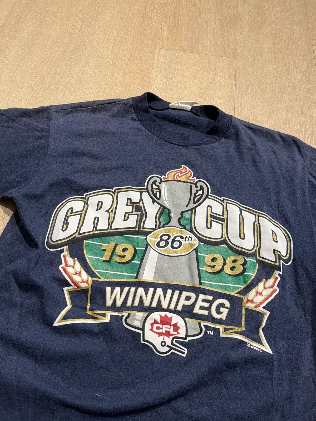 Vintage Vintage Grey Cup Shirt Medium Size US M / EU 48-50 / 2 - 2 Thumbnail
