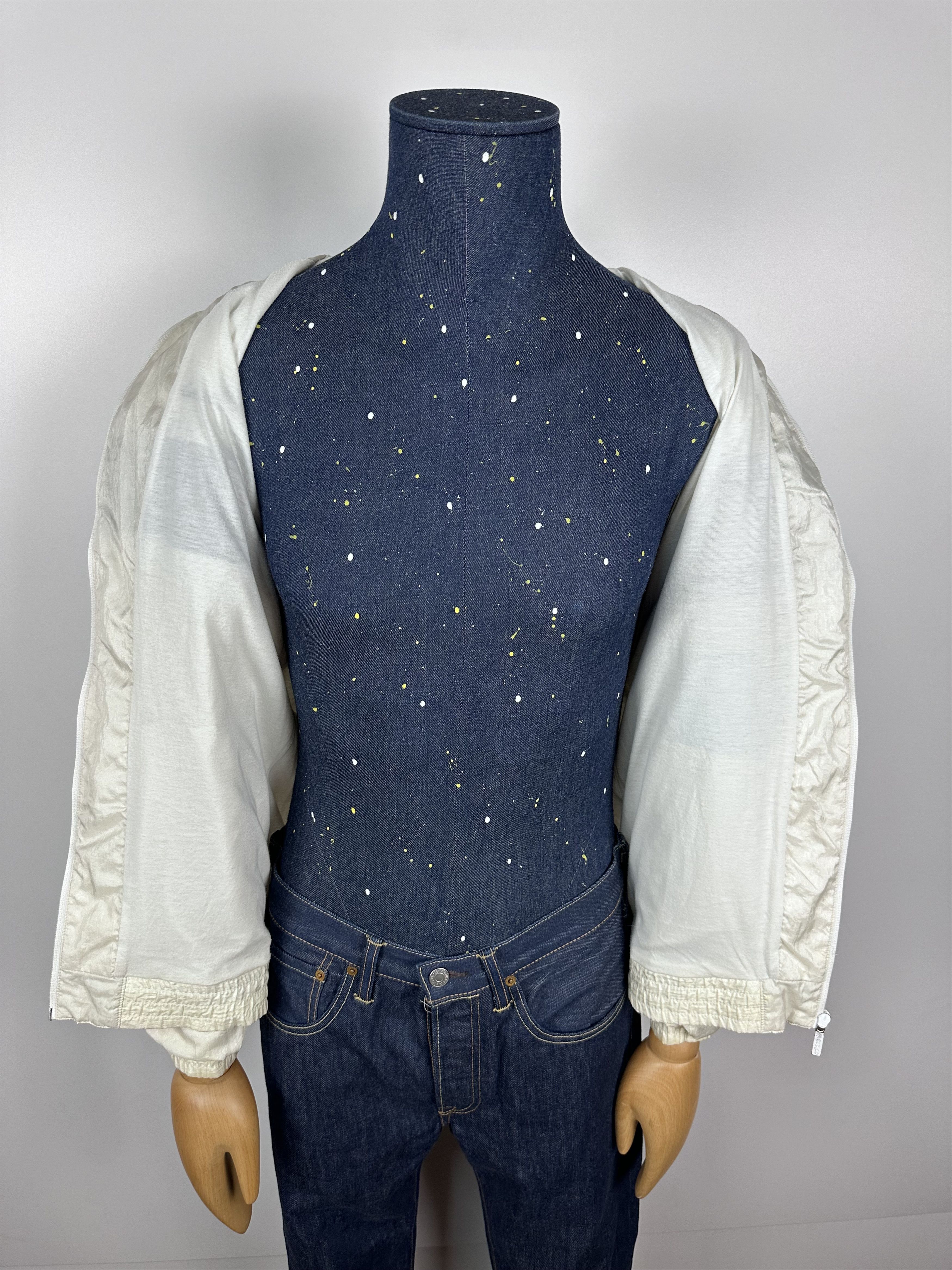 Adidas × Vintage Adidas Originals Vintage 90s White Nylon Track Top Jacket Size US M / EU 48-50 / 2 - 11 Thumbnail