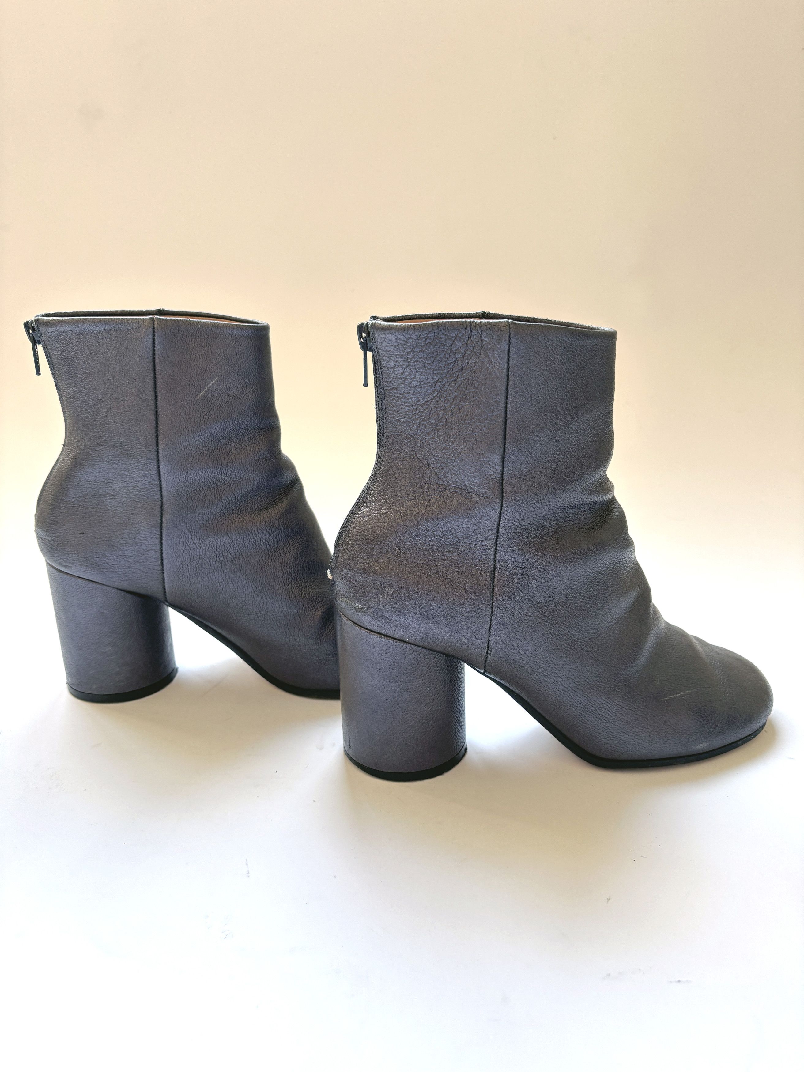 Maison Margiela ⚡️QUICK SALE⚡️Maison Margiela Metallic Round-Toe Ankle Boots Size US 5.5 / IT 35.5 - 6 Thumbnail