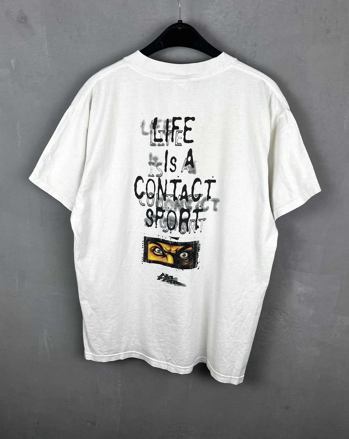 No Fear × Vintage Vintage 90s No Fear T-Shirt / "If It Has Wheels Or A Skirt" Size US L / EU 52-54 / 3 - 1 Thumbnail