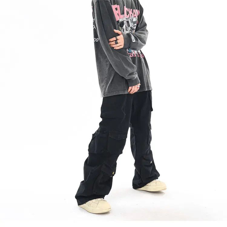 Japanese Brand × Jean Black Cargo Pants Size US 32 / EU 48 - 3 Thumbnail