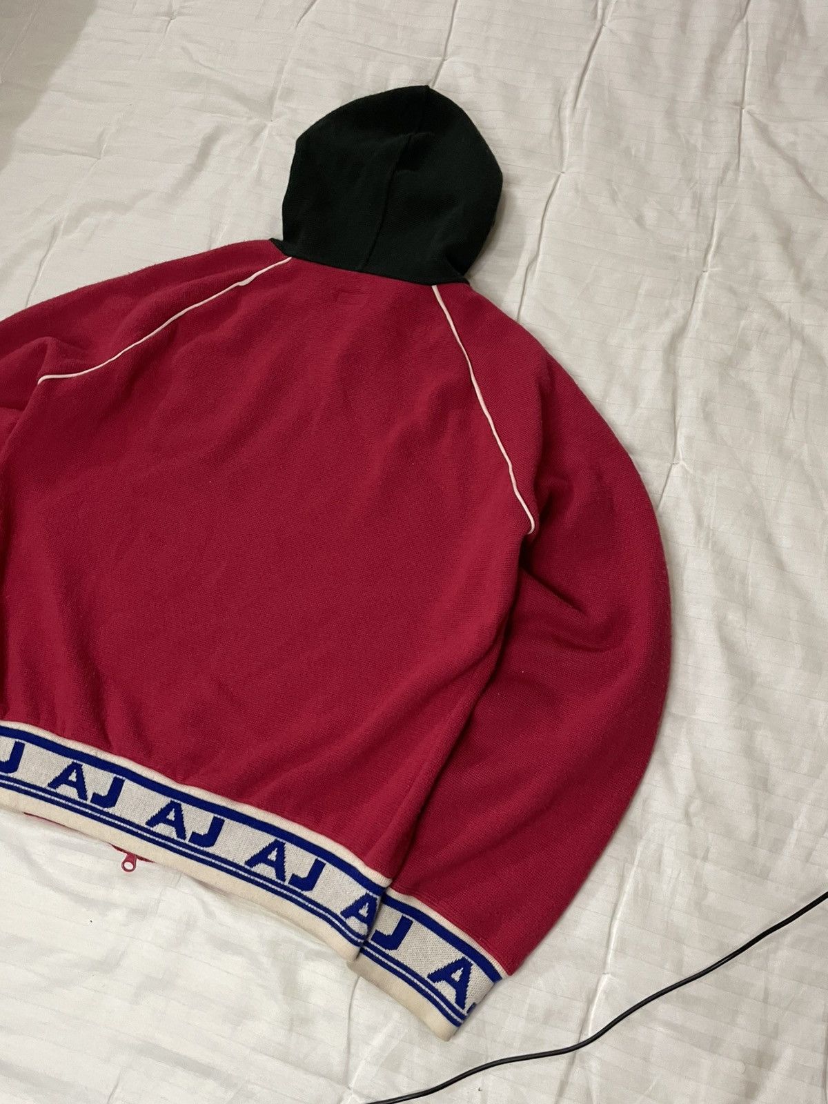 Armani Vintage Rare Archive Armani Jeans Knighted Zip Hoodie Size US L / EU 52-54 / 3 - 9 Thumbnail