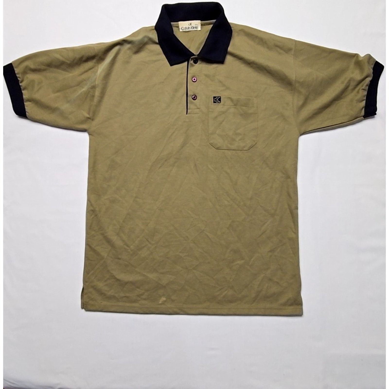 Calvin Klein Vintage Calvin Klein Polo Mens XXL 90s Classic Brown Shirt Size US XXL / EU 58 / 5 - 1 Thumbnail
