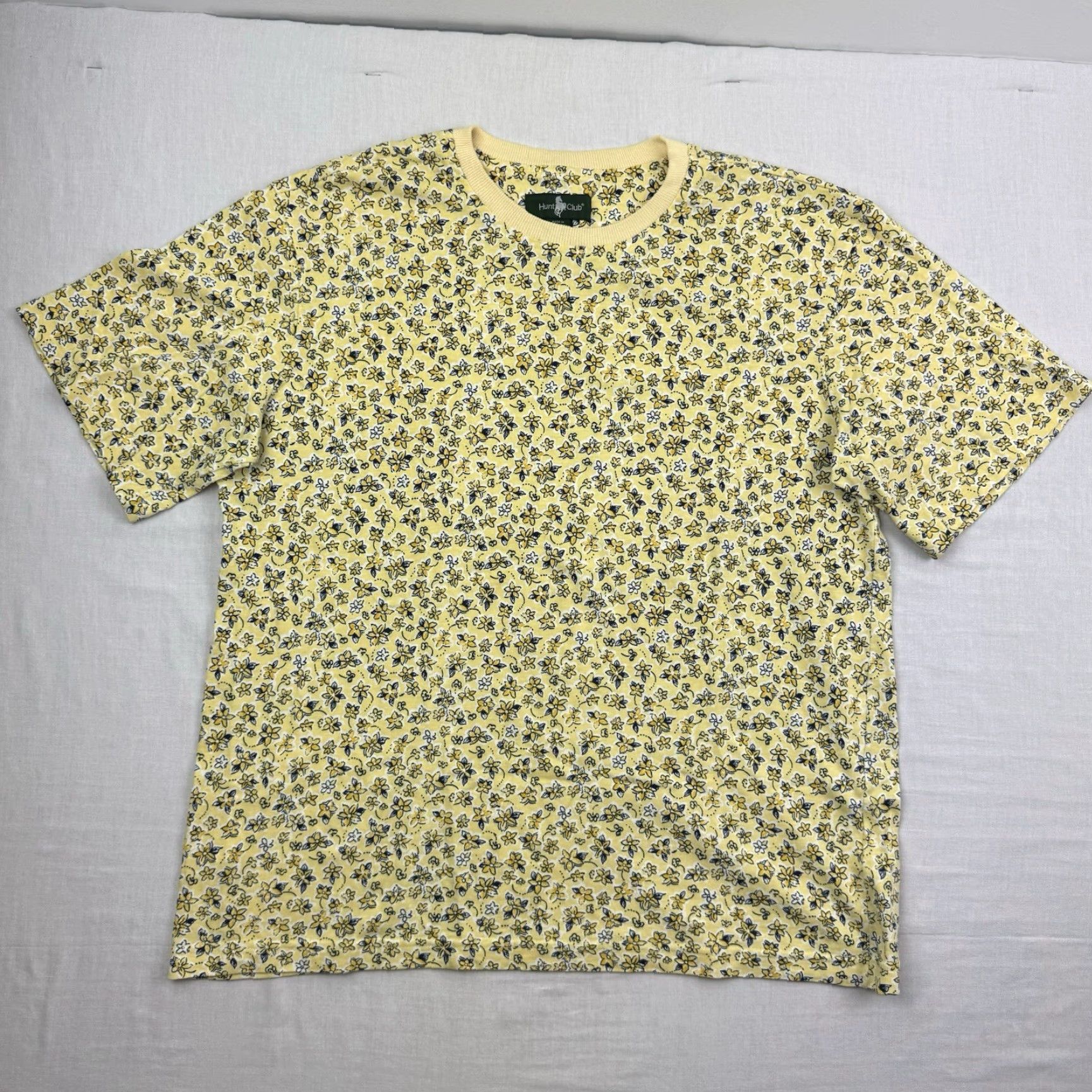 Gloverall VINTAGE Hunt Club Shirt Womens L Yellow Floral 90s Fun Casual Regular Fit Size L / US 10 / IT 46 - 2 Thumbnail