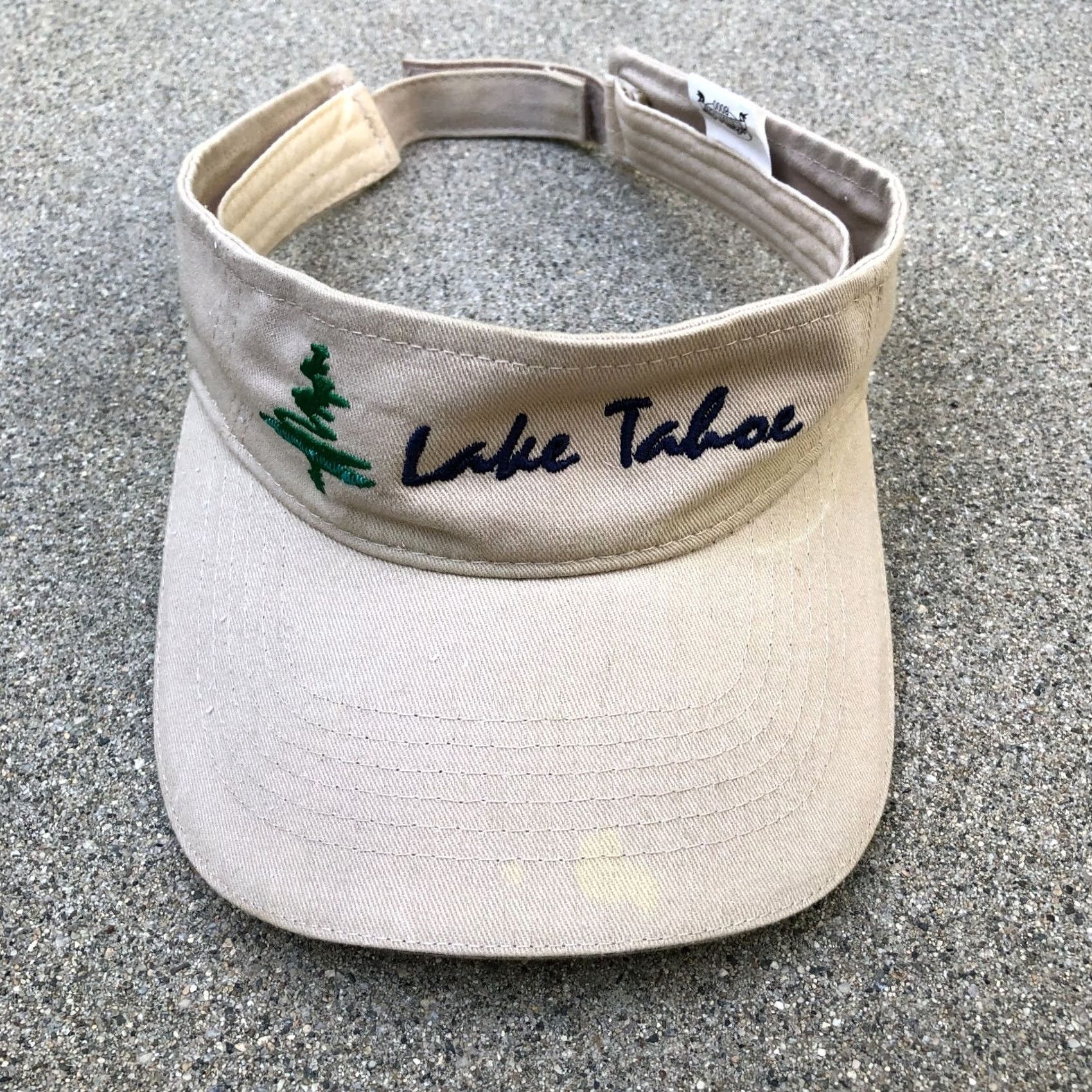 Vintage VTG 90s Elevation 8000 Lake Tahoe Visor Hat Men's One Size Beige Adjustable Cap Size ONE SIZE - 8 Thumbnail