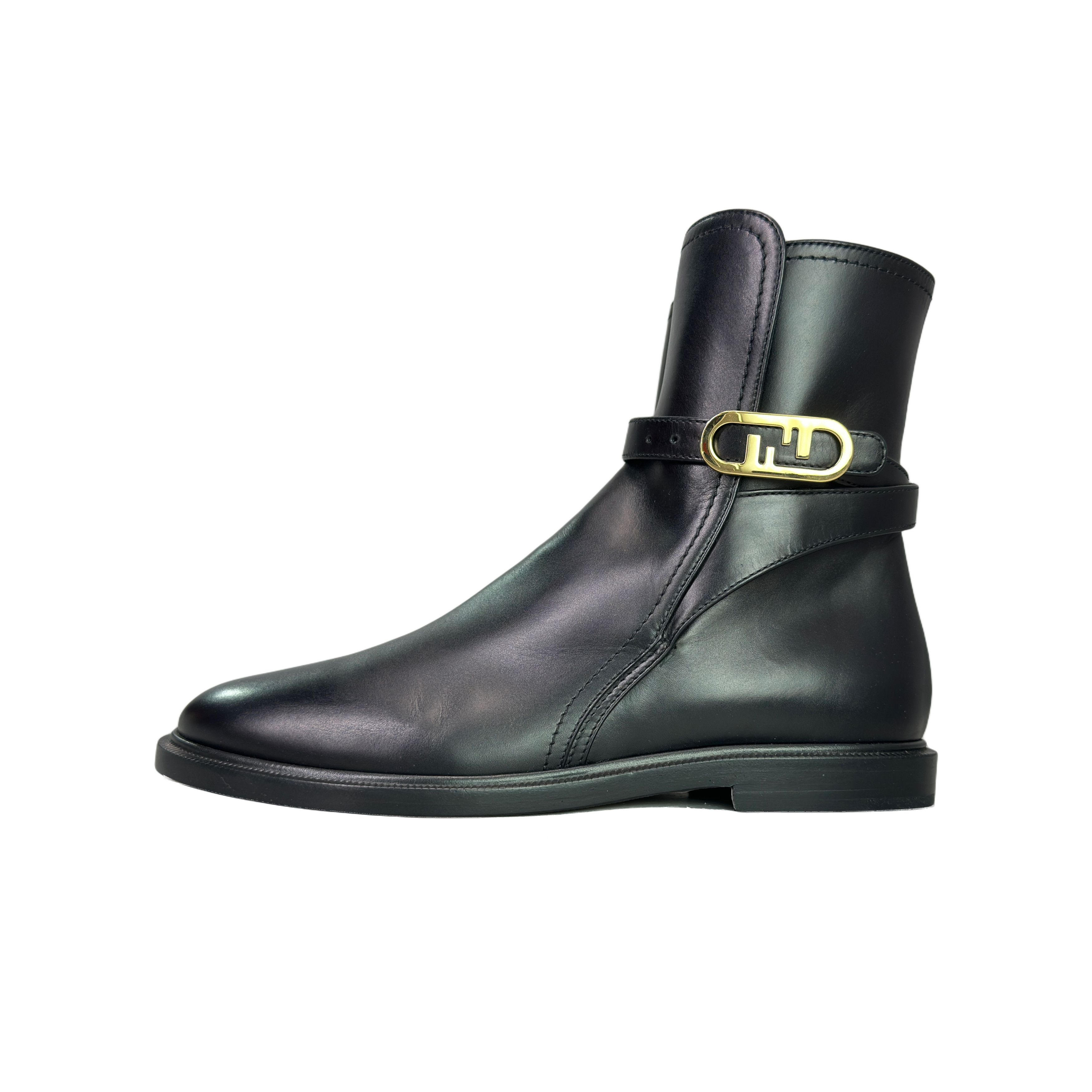 Fendi Fendi O'Lock Leather Boots Size 37 Size US 7 / IT 37 - 1 Thumbnail