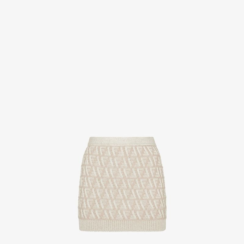 Fendi o1s1wg110326 Skirt in Beige Size 28" / US 6 / IT 42 - 1 Thumbnail
