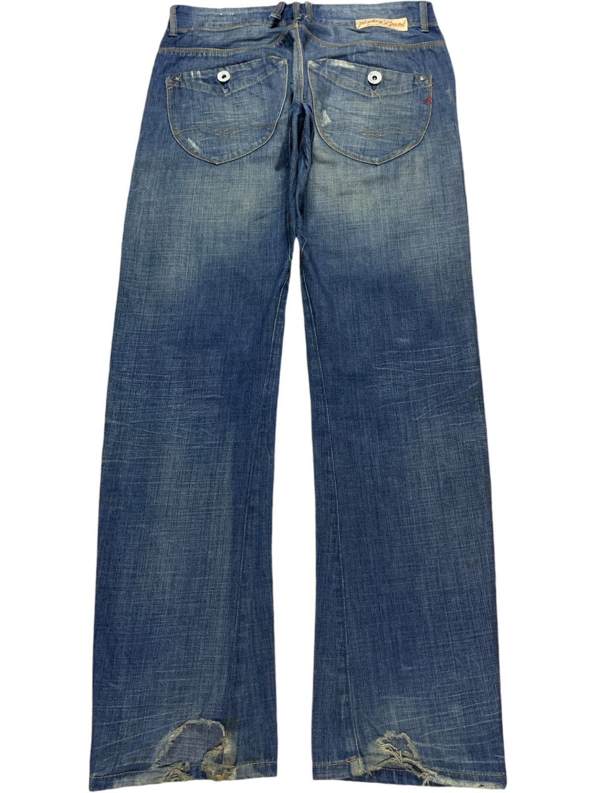 Replay Vintage Replay Mud Wash Distressed Style Jeans Size US 33 - 2 Thumbnail