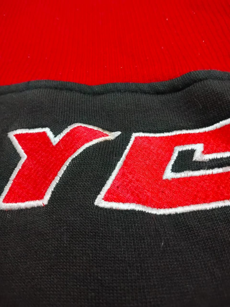 Vintage Vtg DLO NYC embroidery 1/4 ZIP pullover 90s HipHop fashion Size US XL / EU 56 / 4 - 3 Thumbnail