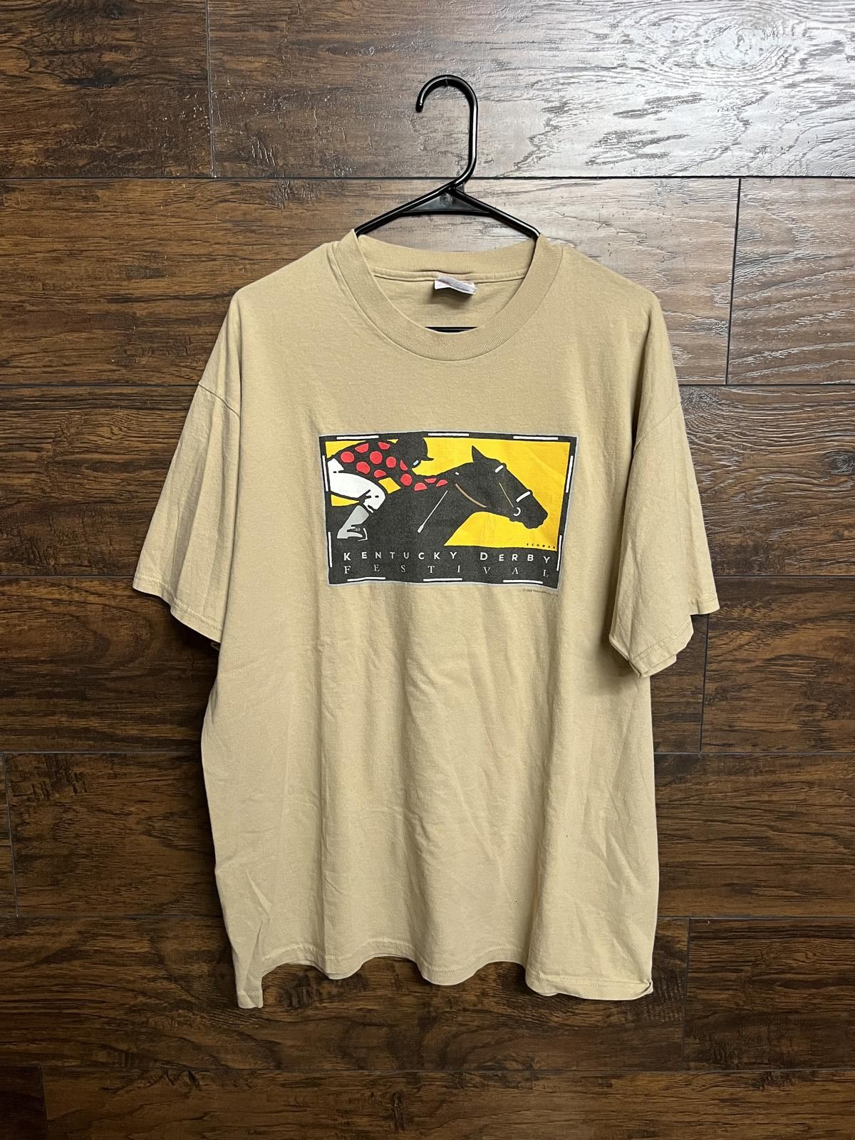 Hanes Kentucky Derby Festival Art T-shirt 1998 Michael Schwab XL Size US XL / EU 56 / 4 - 1 Thumbnail