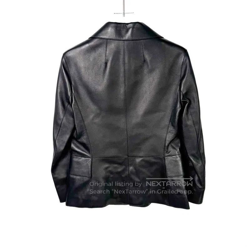 Hermes Hermes Solid Color Zipper Leather Jacket Size XXS / US 00 / IT 34 - 2 Thumbnail