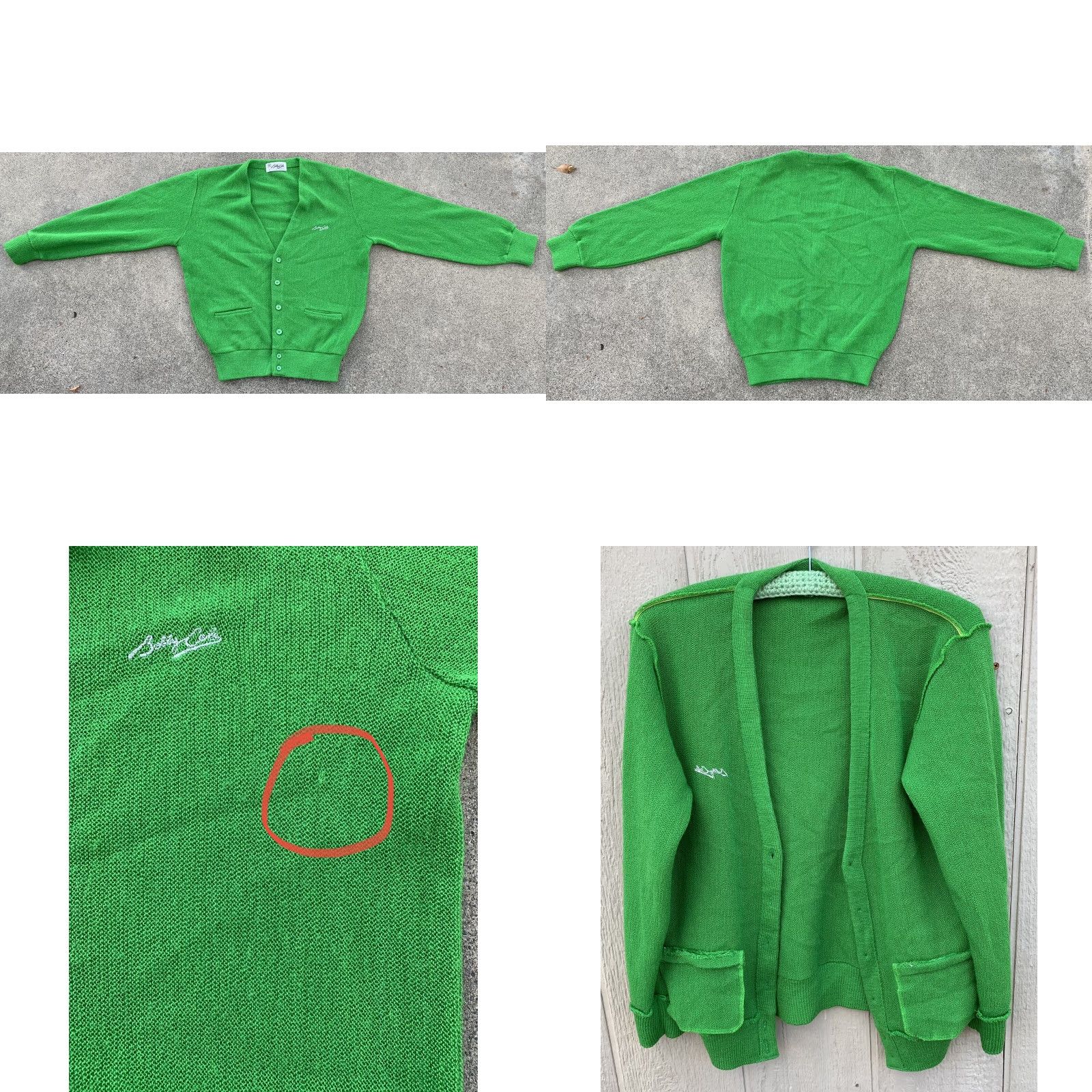 Vintage VINTAGE Bobby Cole by Katakura cardigan sweater golf sweater green size M Size US M / EU 48-50 / 2 - 8 Thumbnail