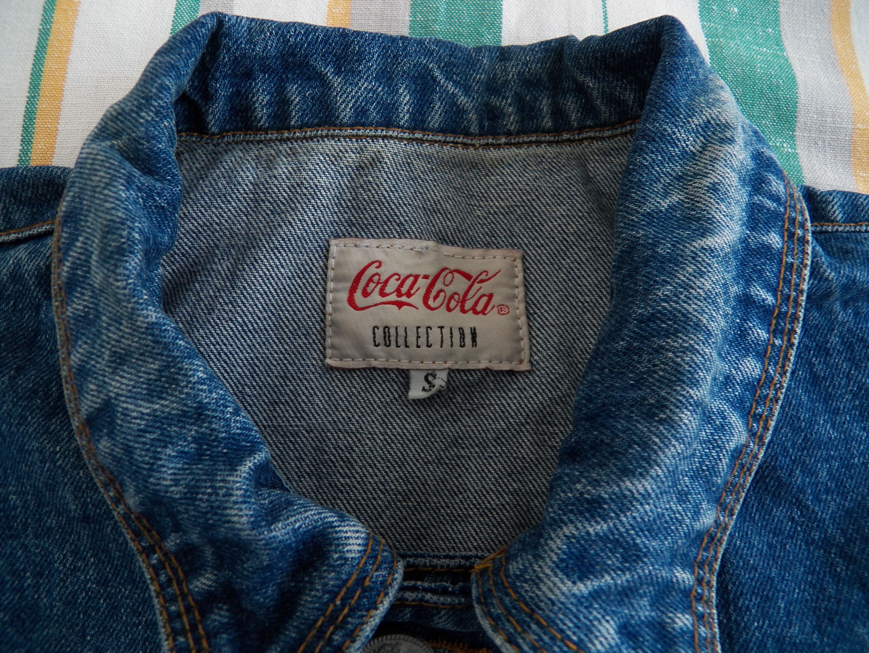 Coca Cola Mens Vintage 90s Coca Cola Collection DENIM JACKET cotton Size US S / EU 44-46 / 1 - 2 Thumbnail