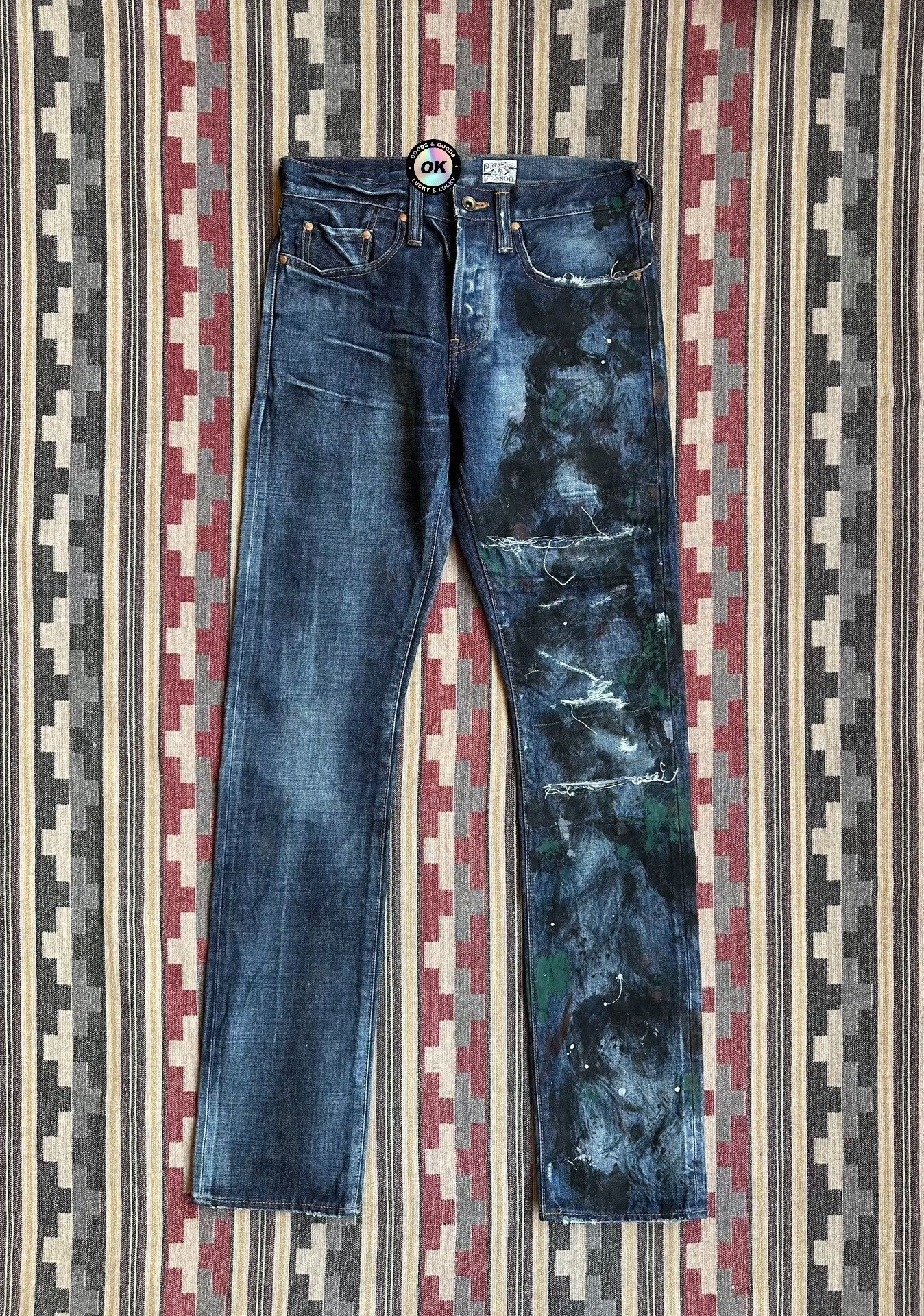 Prps prps noir water-washed graffiti distressed jeans Size US 28 / EU 44 - 1 Thumbnail