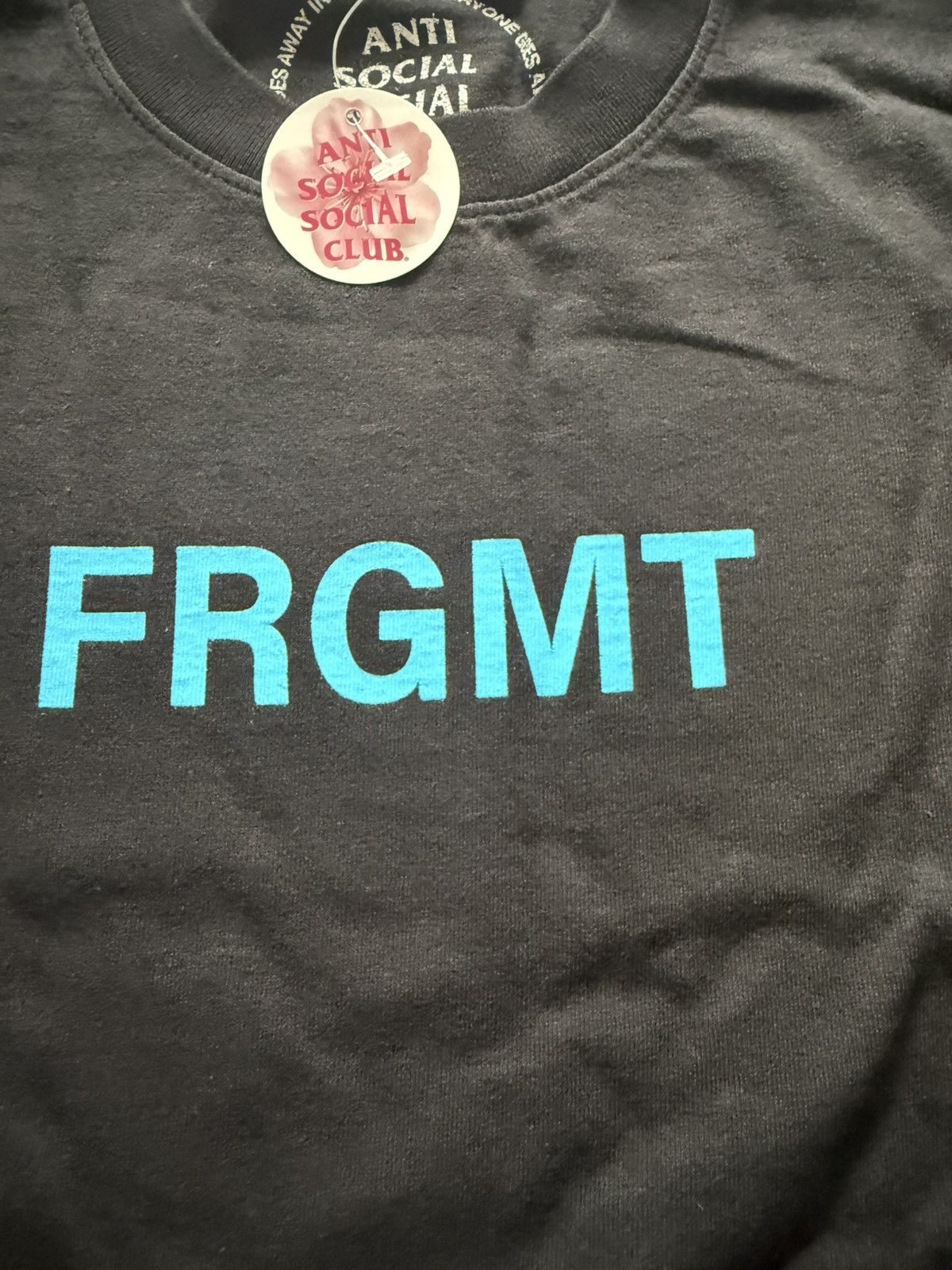 Anti Social Social Club × Fragment Design Anti Social Social Club x Fragment Tee Black/Blue Size M Size US M / EU 48-50 / 2 - 2 Thumbnail