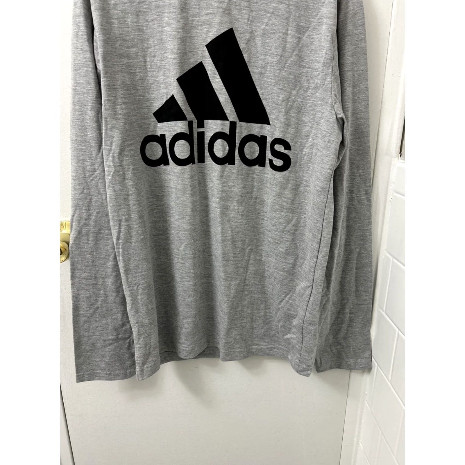 Adidas Adidas Originals Golf Shirt Mens Sz S Gray Big Logo Trefoil Long Sleeve Shirt Boys? Wait Size US S / EU 44-46 / 1 - 3 Thumbnail