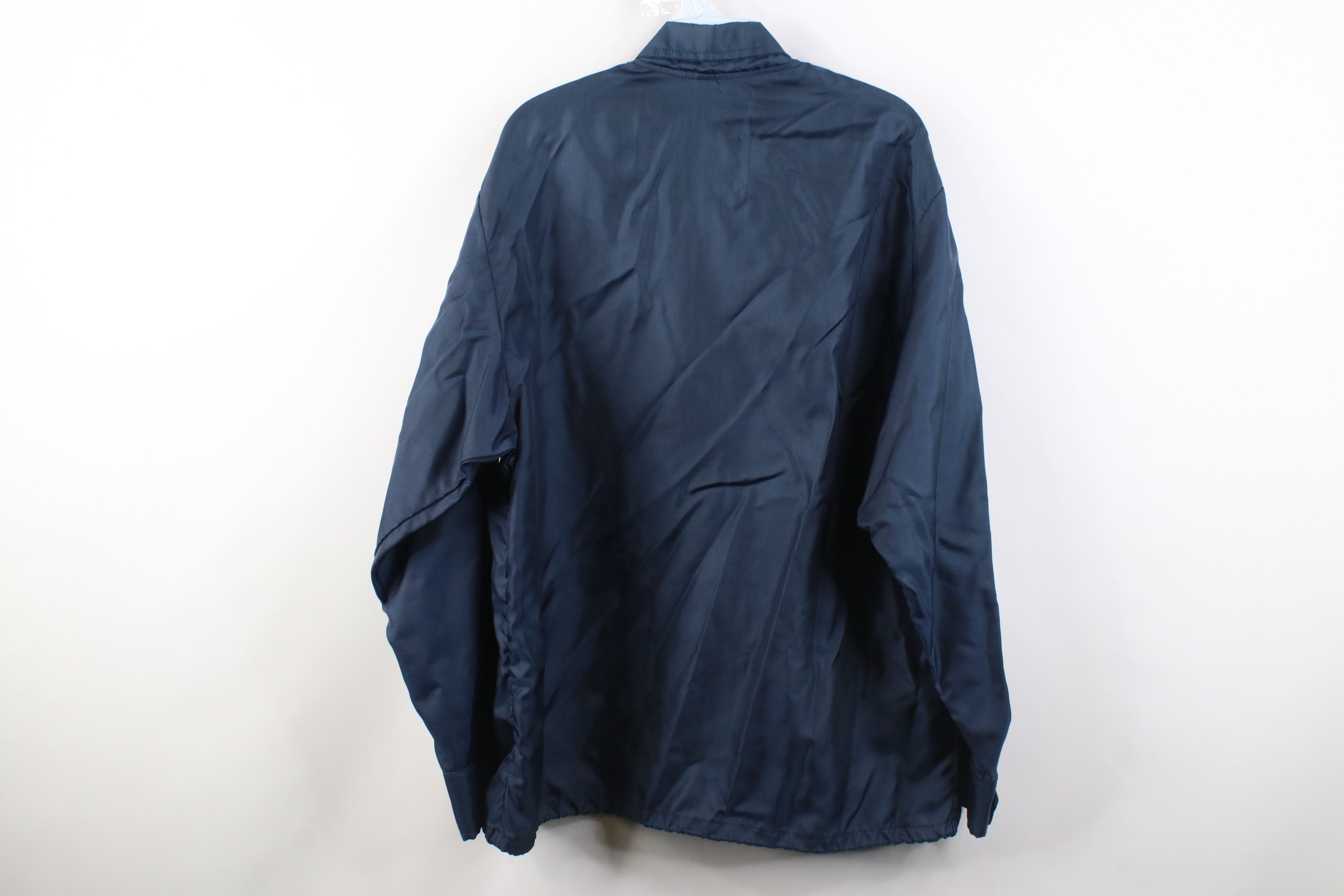 Vintage Vintage 70s Streetwear Windbreaker Jacket Navy Blue USA Size US L / EU 52-54 / 3 - 12 Thumbnail