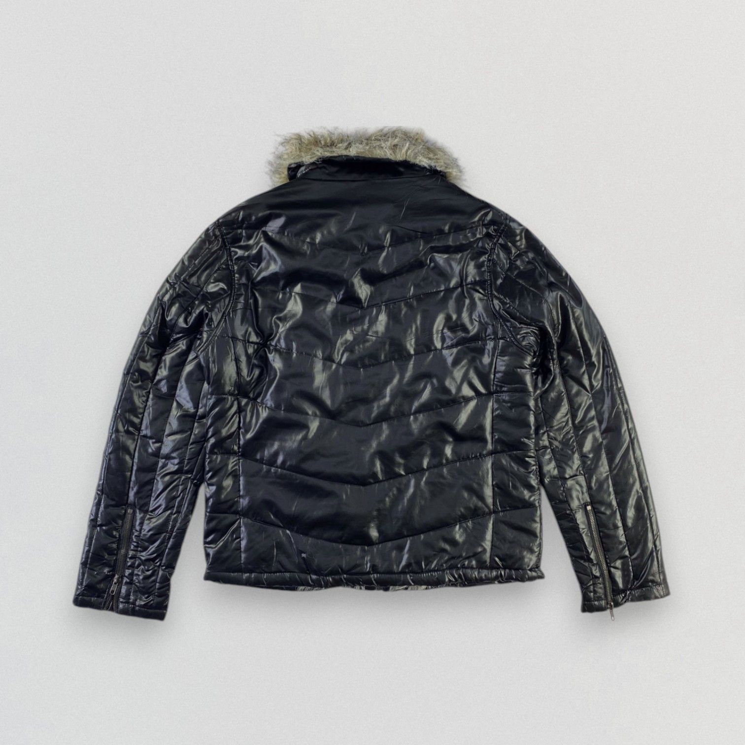 Japanese Brand Vintage Japanese Brand Jacket Faux Fur Jacket Puffer Jacket Size US M / EU 48-50 / 2 - 3 Thumbnail