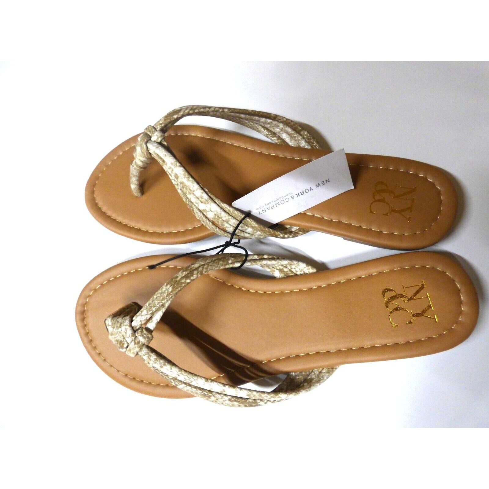 Other New York & Co Multi-Strand Snake-Embossed Faux-leather Flip Size US 7 / IT 37 - 6 Thumbnail