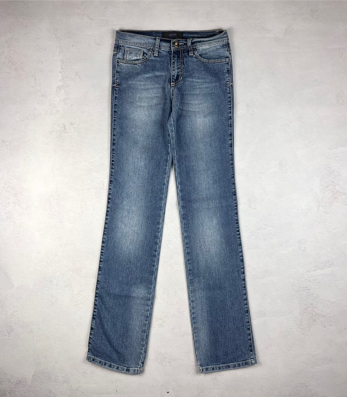 Le Grande Bleu (L.G.B.) × Versace × Vintage Japanese Luxury Denim Versace Vintage Y2k Classic Style Size 27" / US 4 / IT 40 - 3 Thumbnail