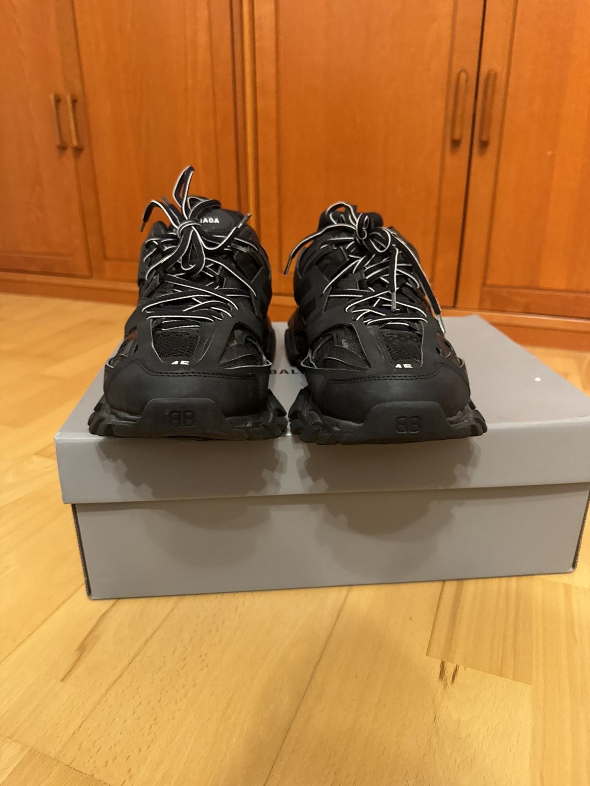 Balenciaga Balenciaga Track Triple Black Size US 12 / EU 45 - 6 Thumbnail