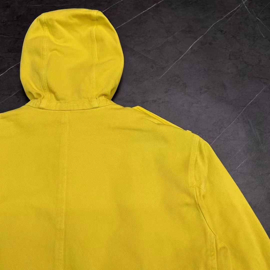Dior Dior Yellow Hooded Denim Work Jacket Size US M / EU 48-50 / 2 - 5 Thumbnail