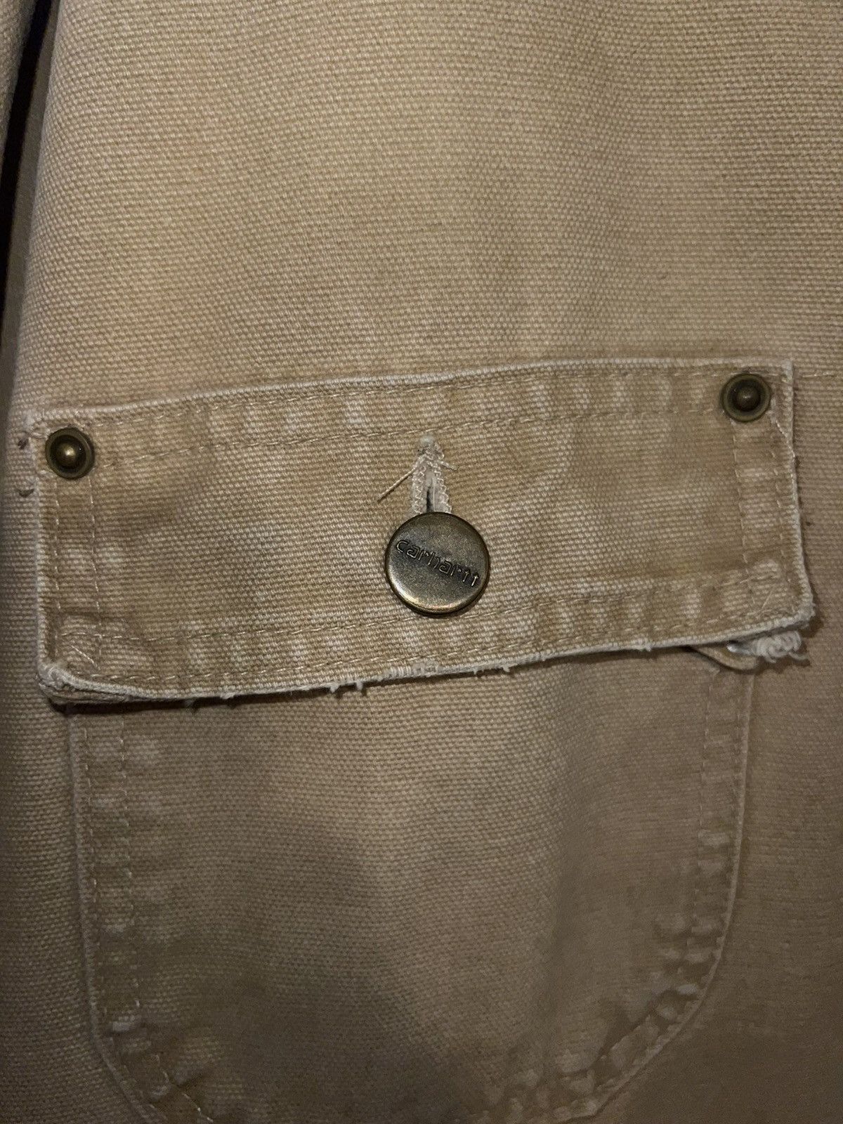 Carhartt Vintage 1980s Carhartt Button up Blanket Lined Chore Coat Size US XL / EU 56 / 4 - 4 Thumbnail