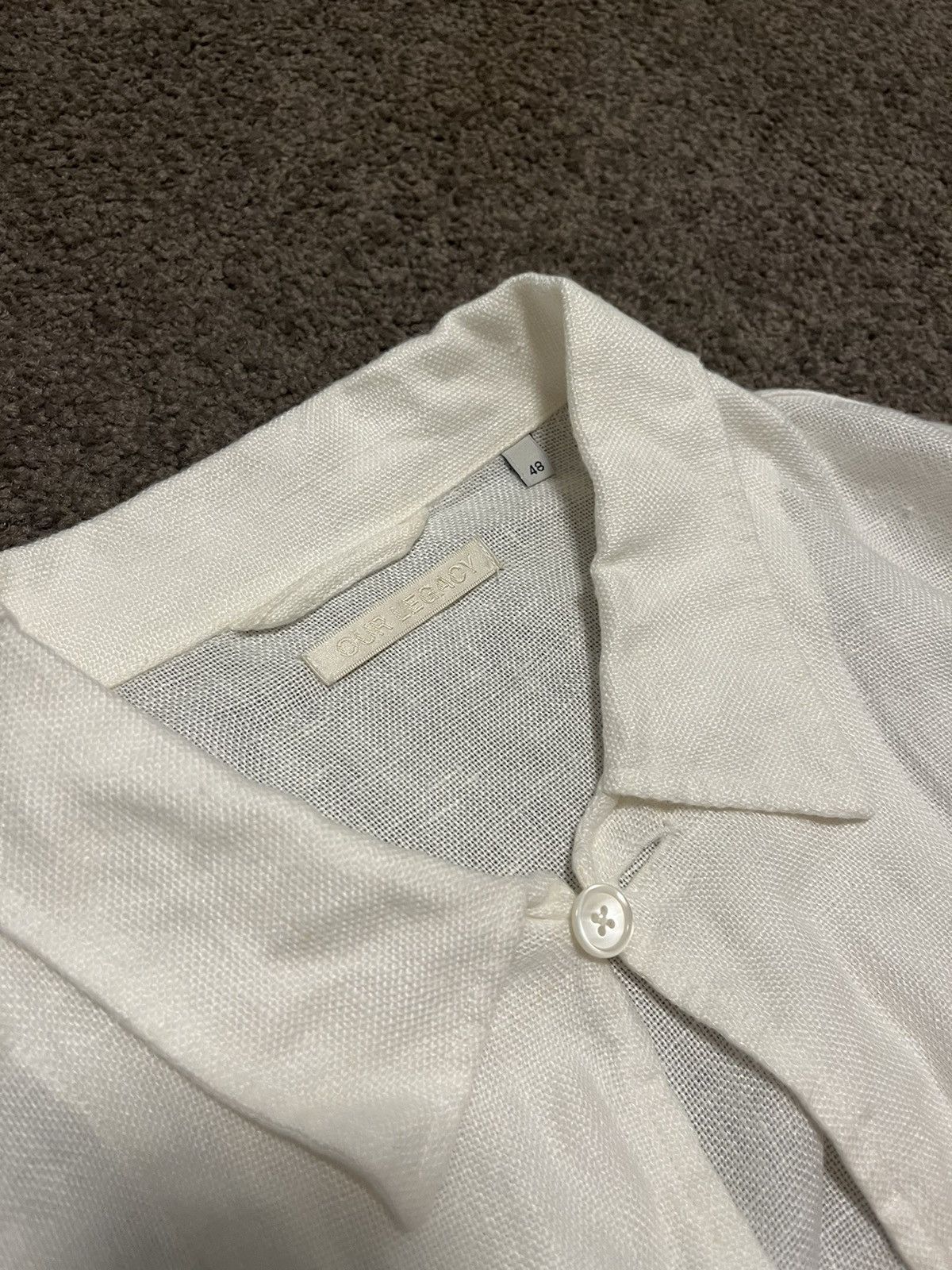 Our Legacy Linen box shirt Size US M / EU 48-50 / 2 - 3 Thumbnail