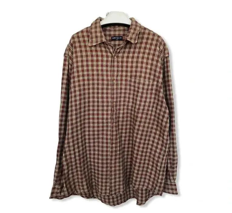 Flannel × Japanese Brand Japanese Brand Uniqlo Plaid Tartan Flannel Shirt 👕 Size US XL / EU 56 / 4 - 1 Thumbnail