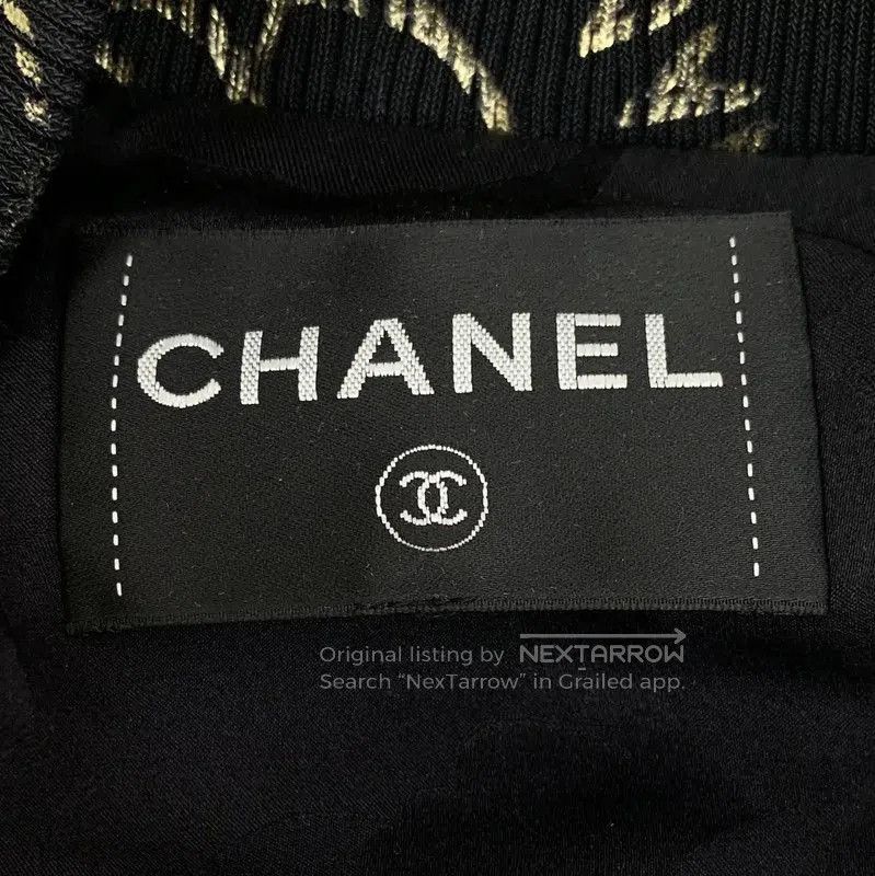 Chanel Chanel Black Silk Women's Jacket with Gold Print . Size XS / US 0-2 / IT 36-38 - 5 Thumbnail