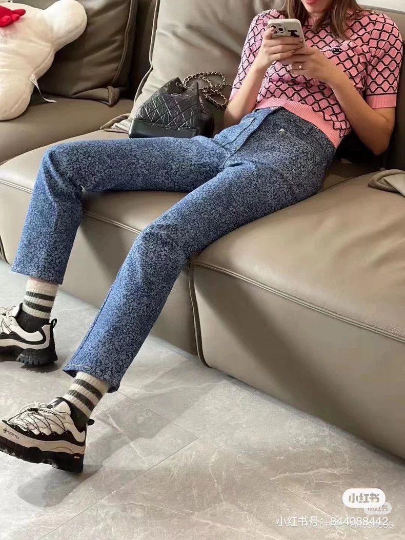 Chanel Chanel 21B blue danning jeans camellia double C full print Size 24" / US 00 / IT 34 - 7 Thumbnail