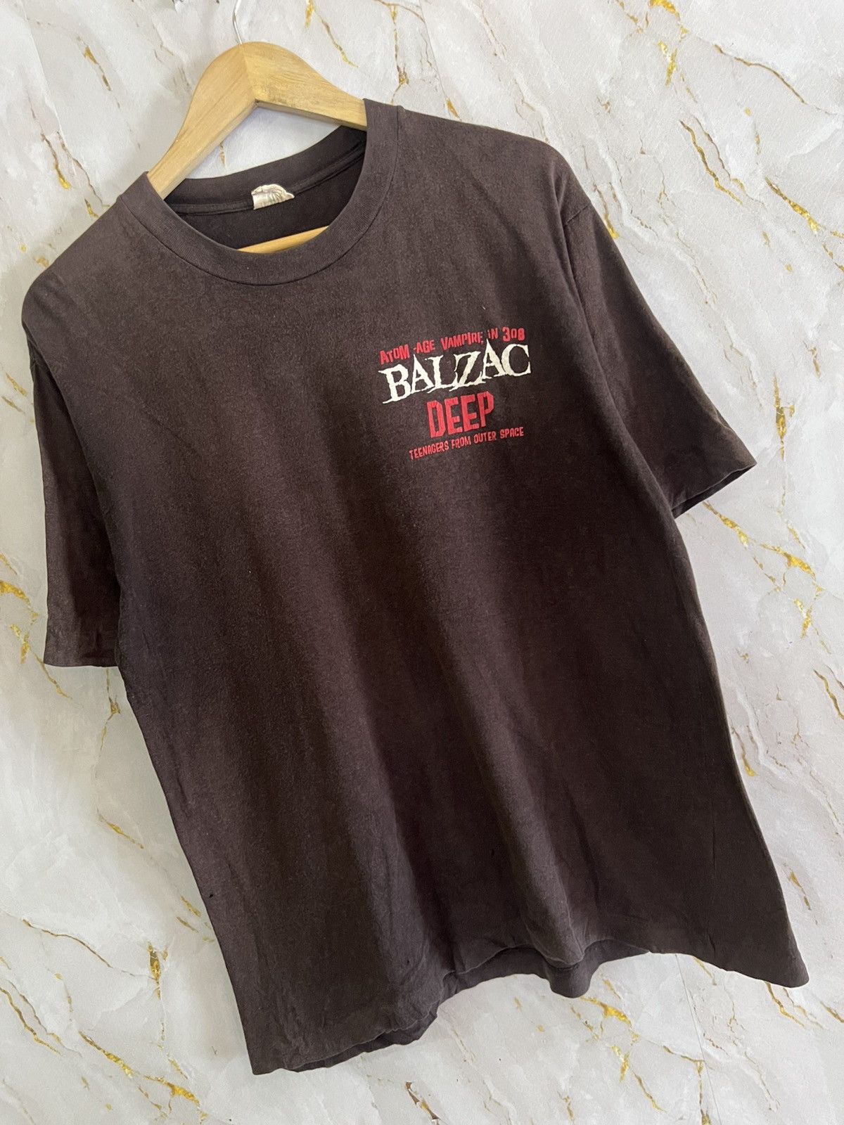 Punk and Yo Vintage Balzac “Deep” Shirt – Japanese Horror Punk Tee Size US L / EU 52-54 / 3 - 3 Thumbnail
