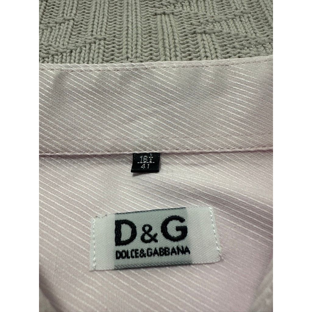 Dolce & Gabbana Dolce & Gabbana light pink button down size 16.5 Size US L / EU 52-54 / 3 - 5 Thumbnail