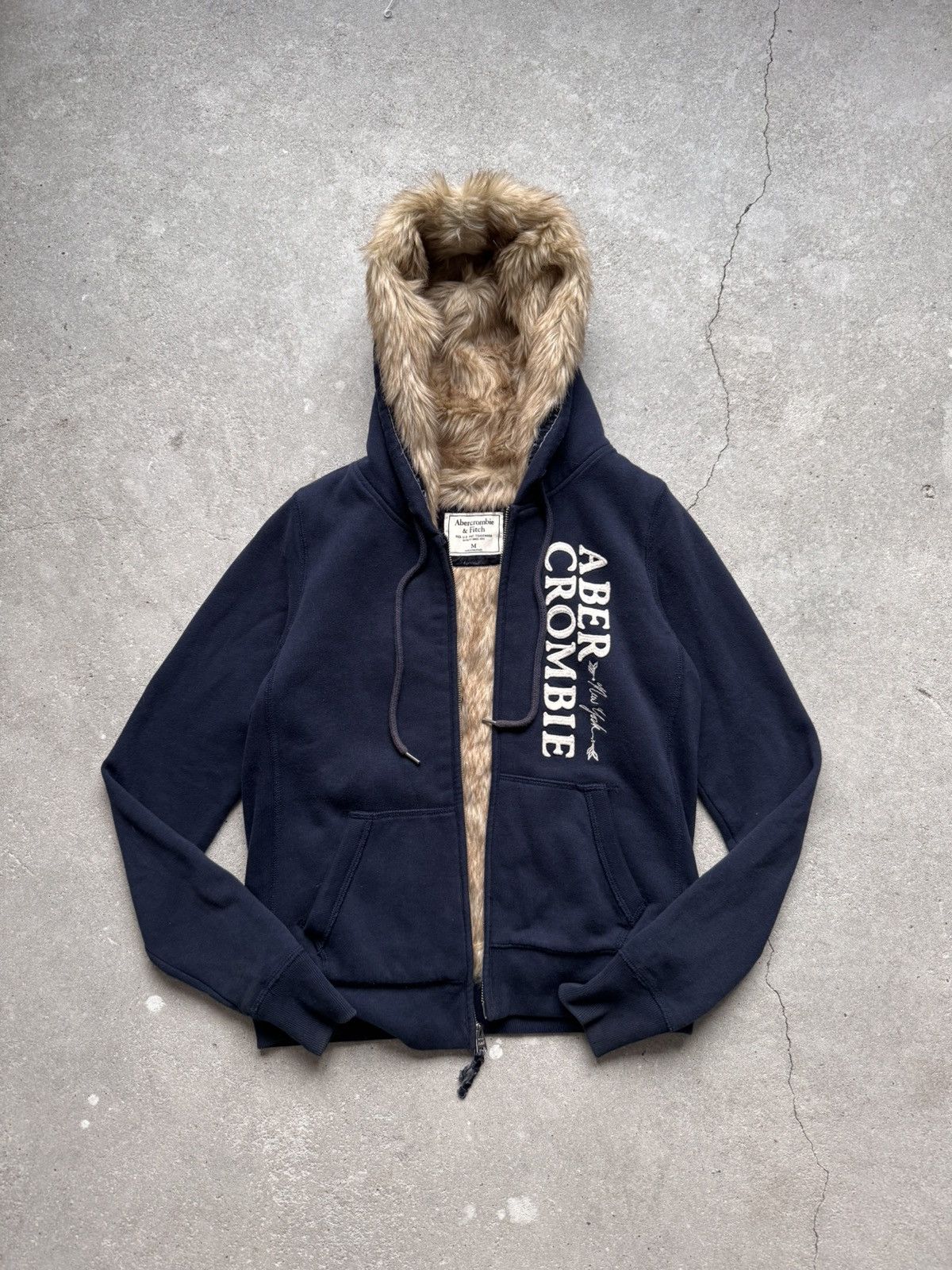 Abercrombie & Fitch Vintage Abercrombie Zip Hoodie Fur Foux Size M / US 6-8 / IT 42-44 - 8 Thumbnail