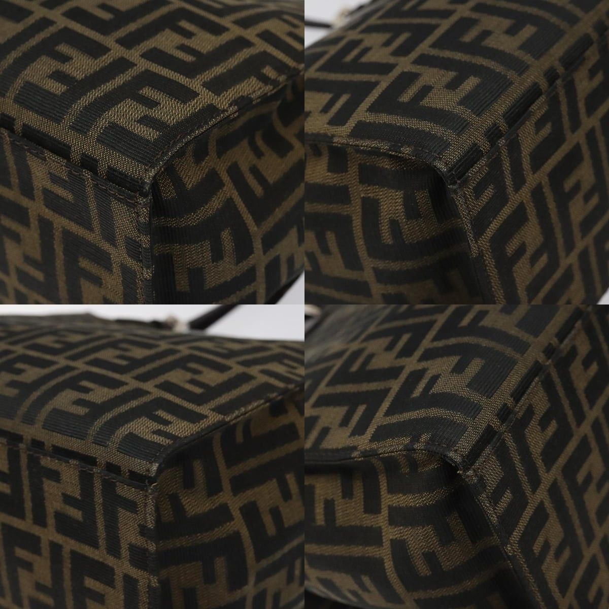 Fendi FENDI Zucca Canvas Mamma Baguette Tote Bag Black Brown Size ONE SIZE - 10 Thumbnail