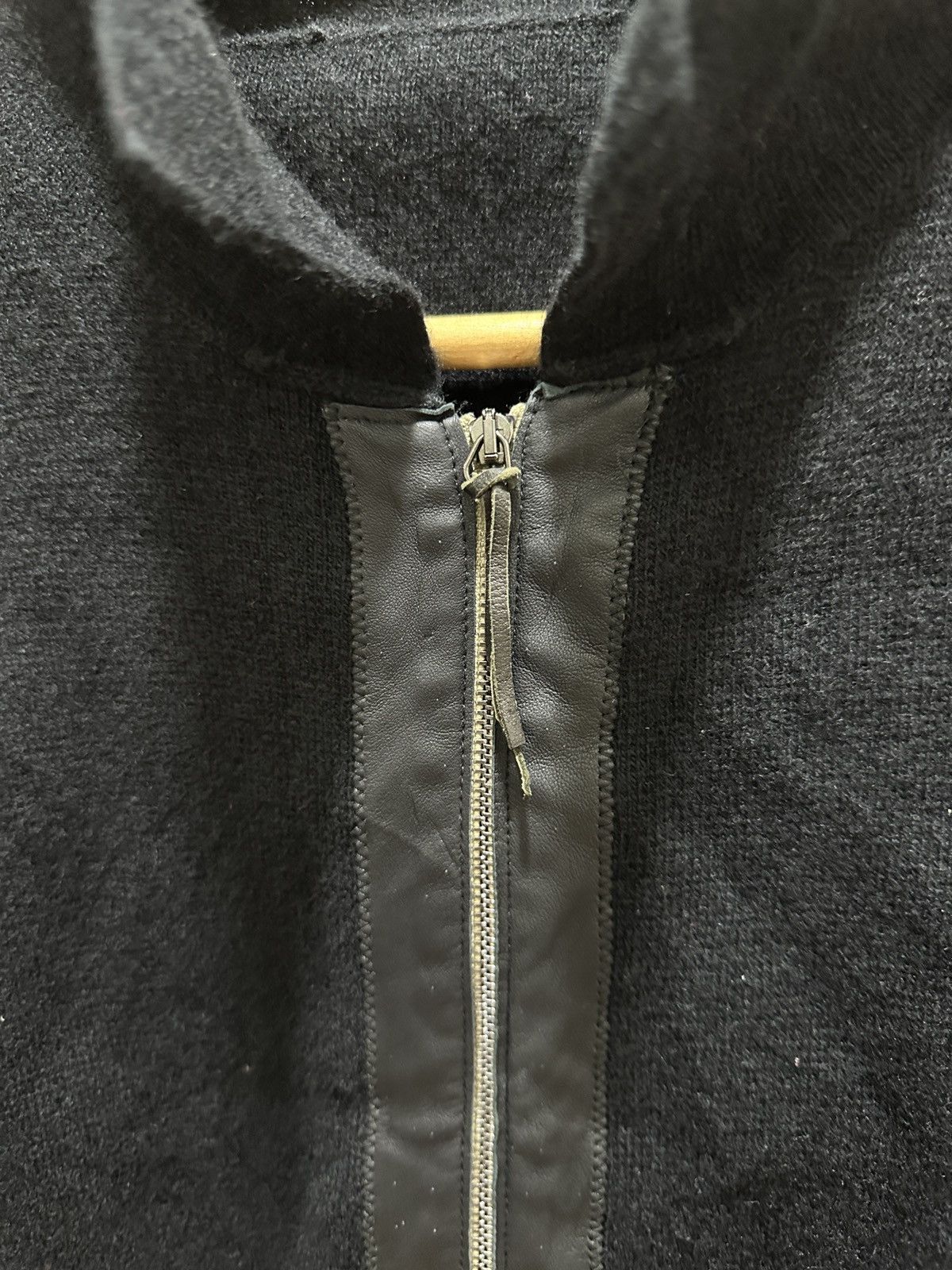 Other Cividini Italian Designer Wool & Calfskin Zipper Knitted Size US M / EU 48-50 / 2 - 4 Thumbnail