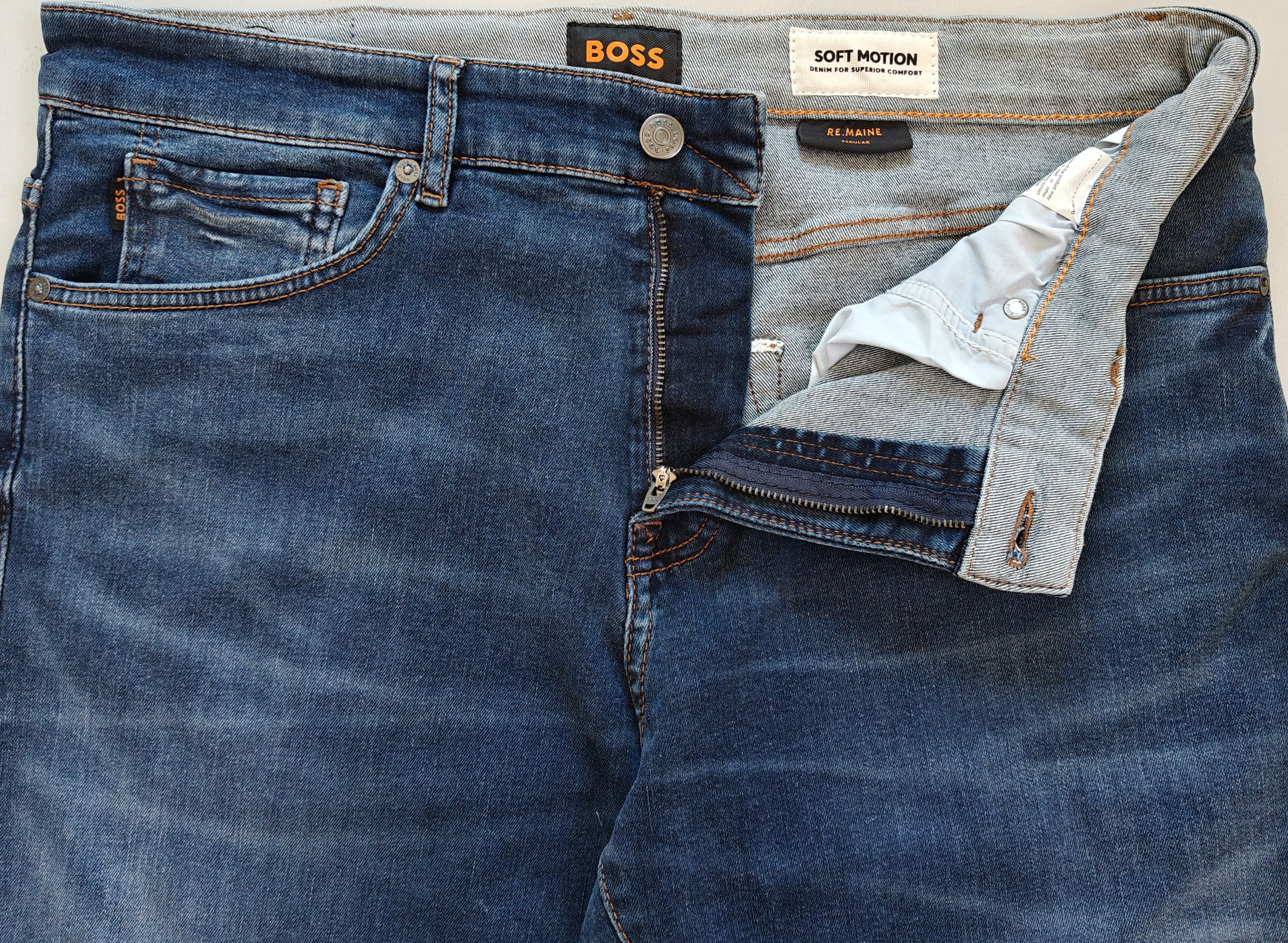 Hugo Boss HUGO BOSS RE.MAINE Regular fit Jeans Free Shipping T/6127 Size US 35 - 11 Thumbnail