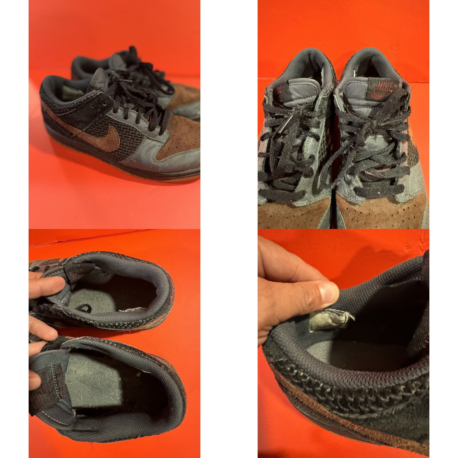Nike VINTAGE Nike Dunk Low CL Burgundy Anthracite Grey Sz 8.5 2008 304714-065 Pre-owned Rare Mens Sneakers Size US 8 / EU 41 - 8 Thumbnail