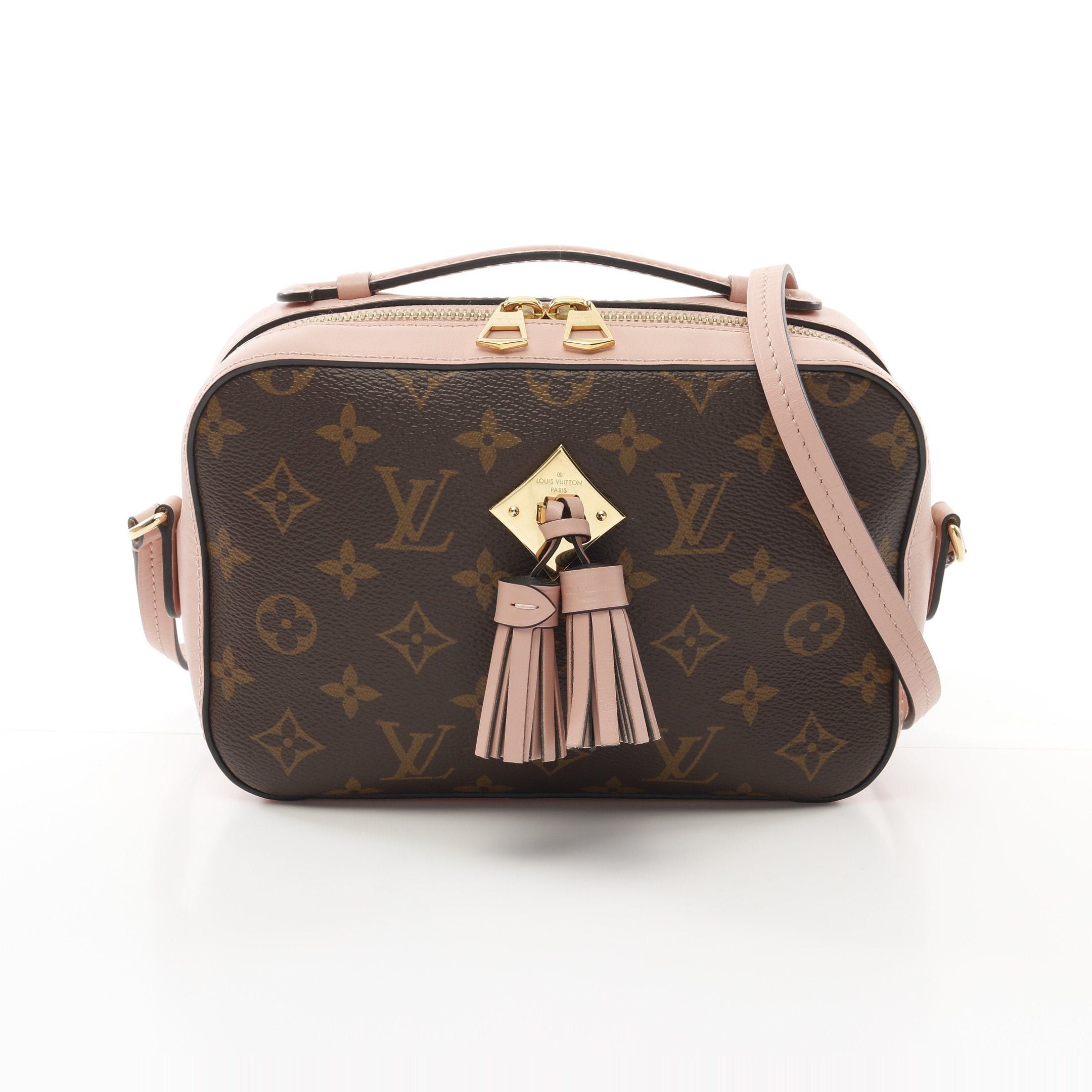 Louis Vuitton Louis Vuitton Saintonge Monogram Rose Poodle Shoulder Bag Leather Brown Pink Size ONE SIZE - 1 Thumbnail