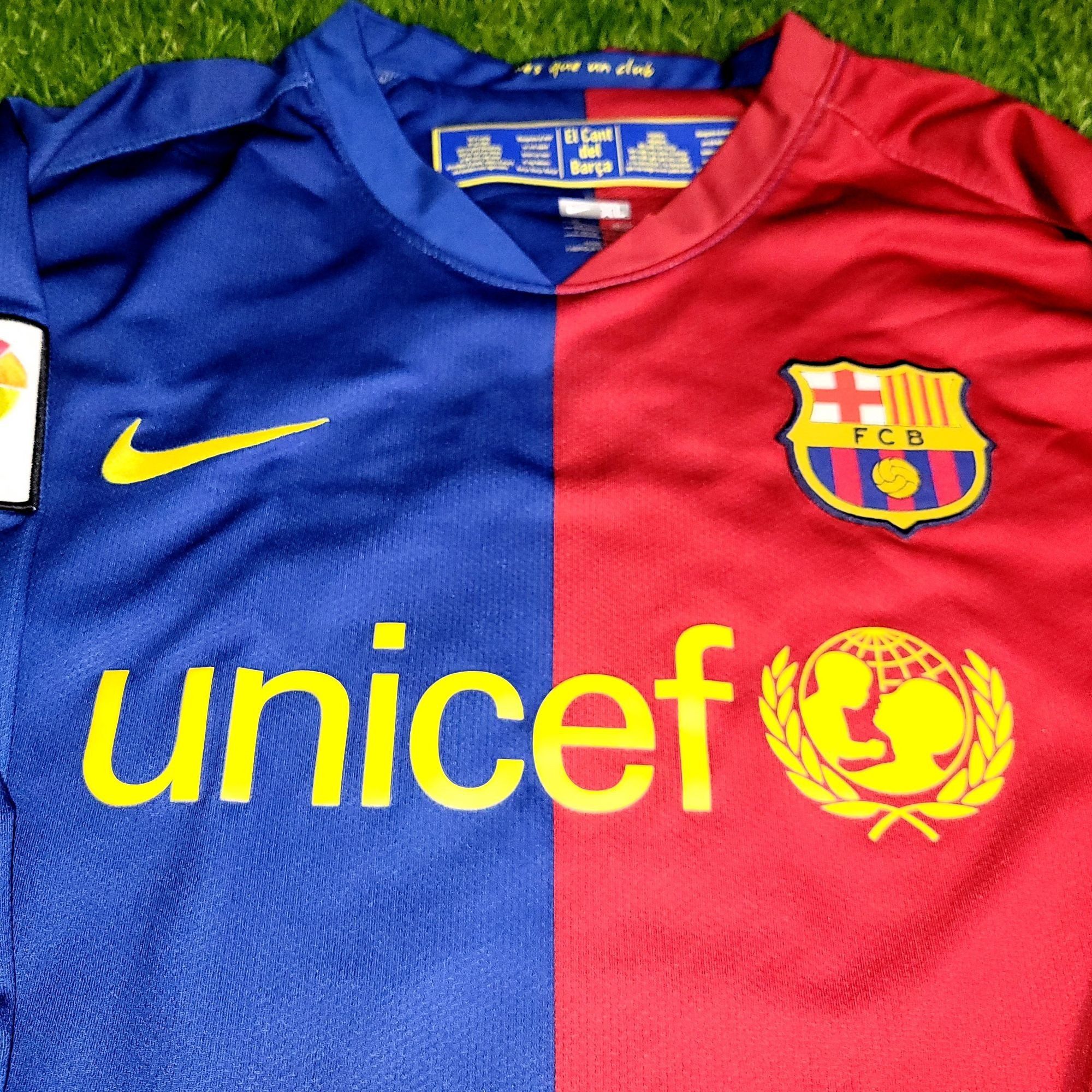 Messi Barcelona 2008 2009 Long Sleeve Soccer Jersey XL