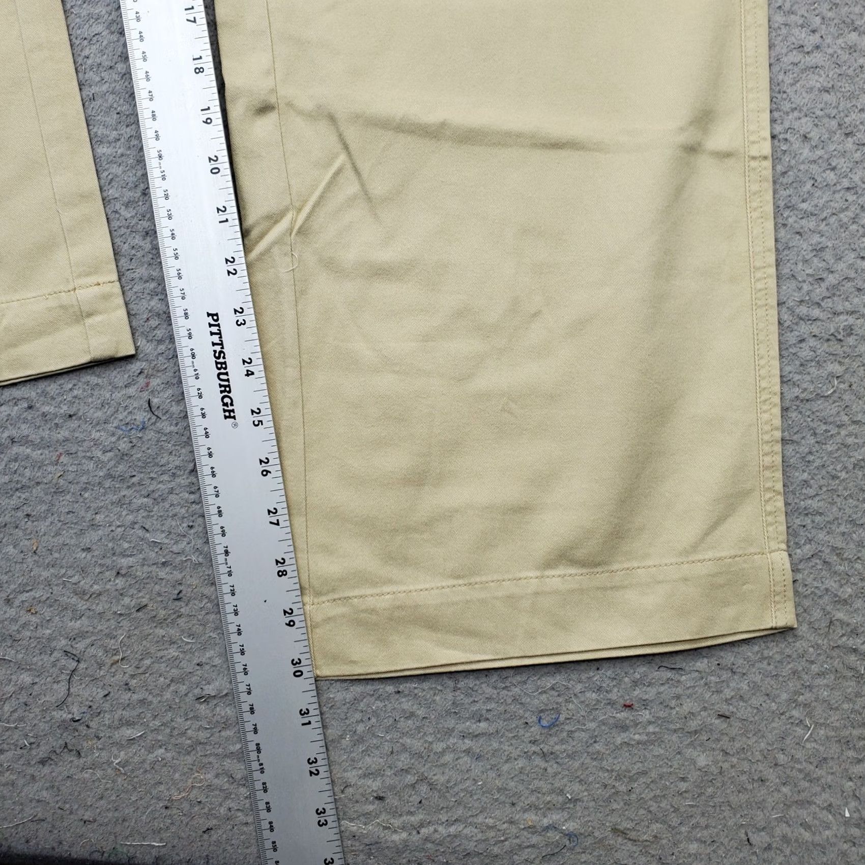 Vintage Venezia Chino Pants Womens 24 Tan Stretch Slightly Relaxed Fit Straight Leg Size 42" / US 20 - 4 Thumbnail
