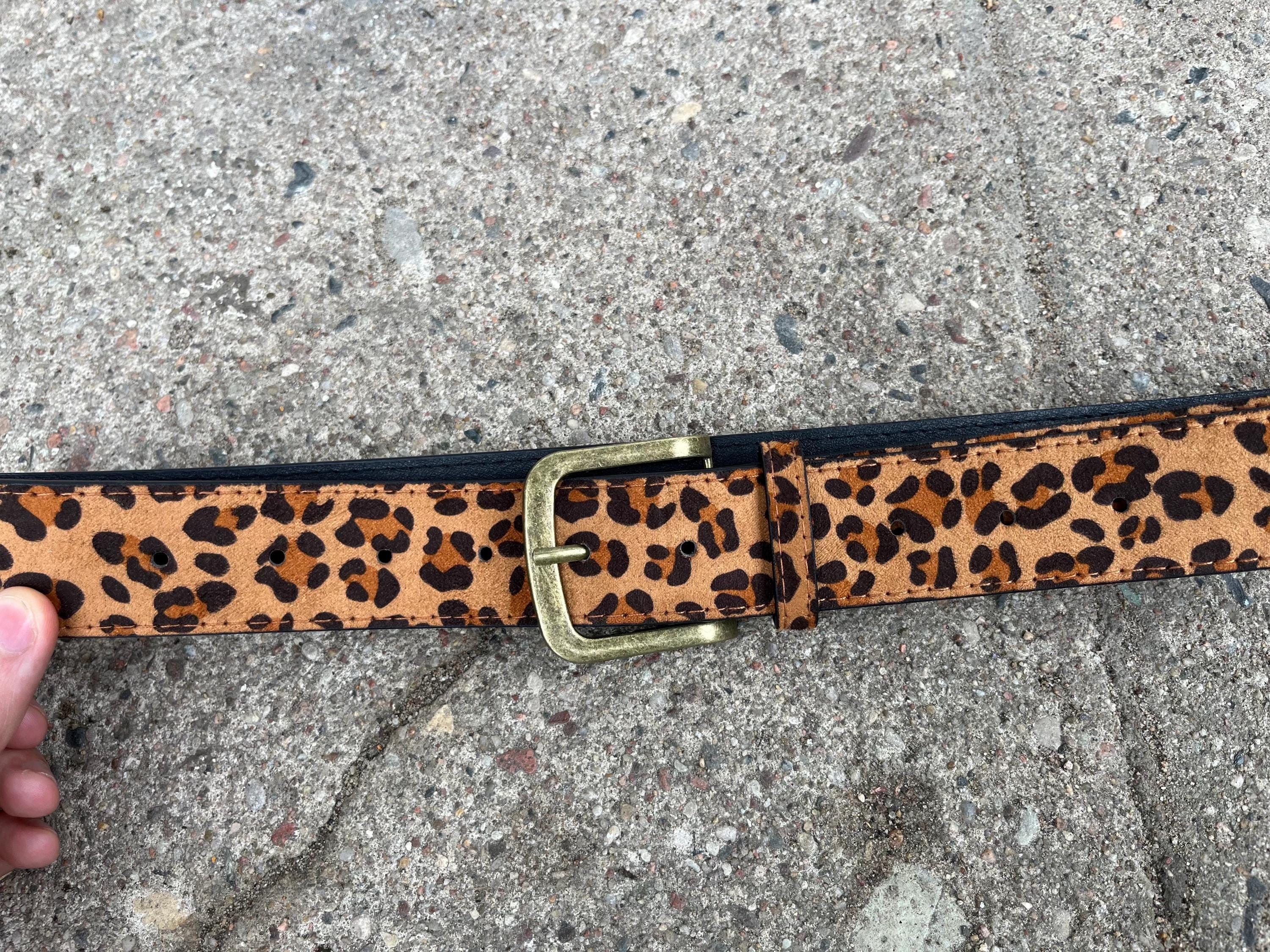 Other Leopard Print Belt Unisex Animal Print Waist Vintage Y2K Size ONE SIZE - 3 Thumbnail