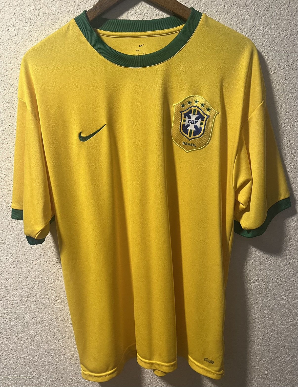 Vintage Brazil 2004 Home Jersey Nike Authentic - Size XL