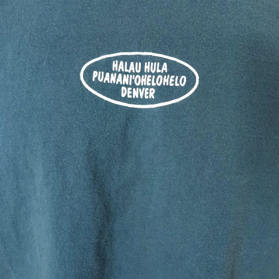 Hanes VINTAGE Halau Hula Puanani'ohelohelo T Shirt Mens XL Blue 90s Hawaiian Surfboard T-Shirt Hanes Size US XL / EU 56 / 4 - 3 Thumbnail