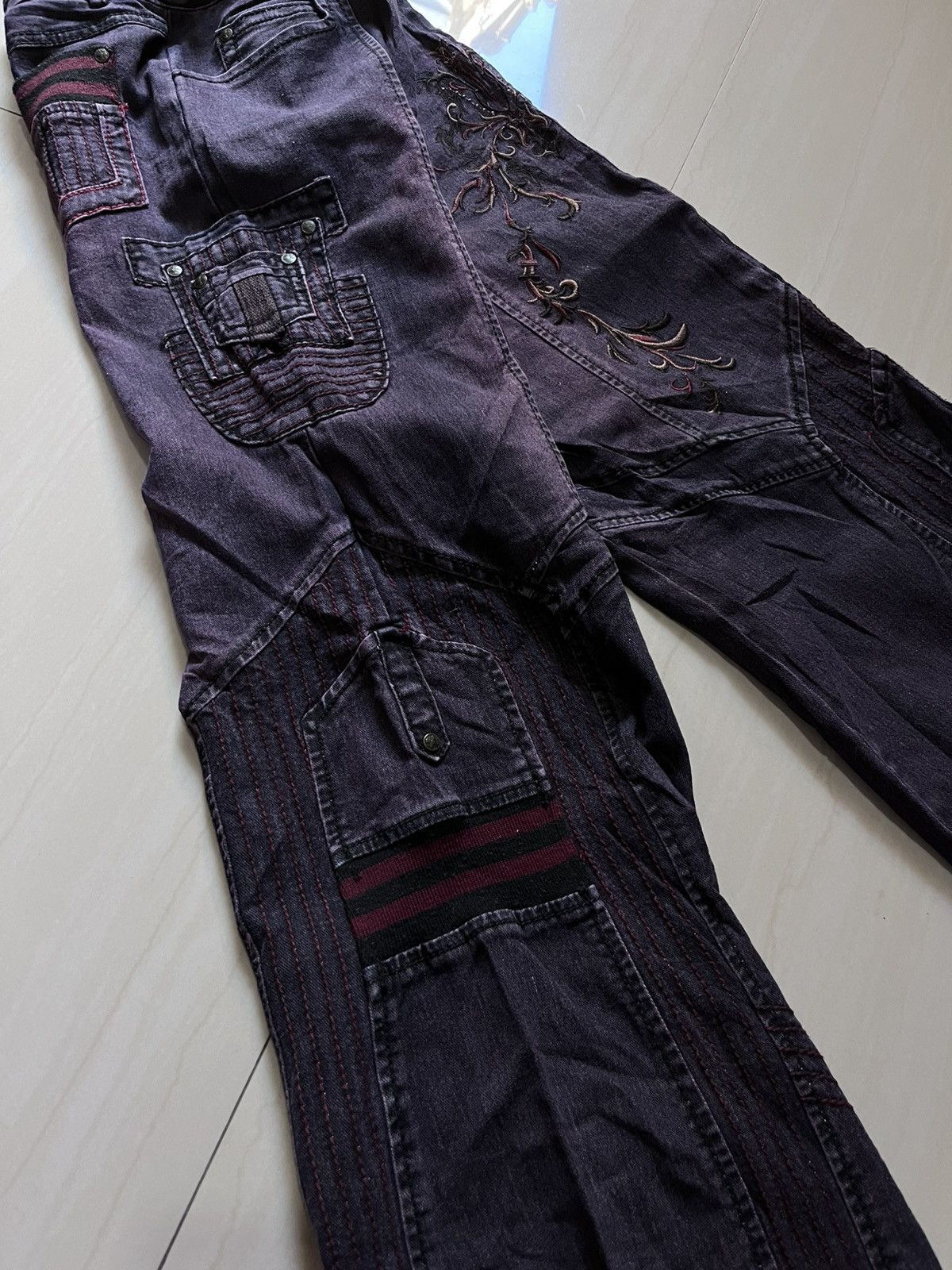 If Six Was Nine × Japanese Brand Ozz croce flare jeans vintage Size US 29 - 5 Thumbnail