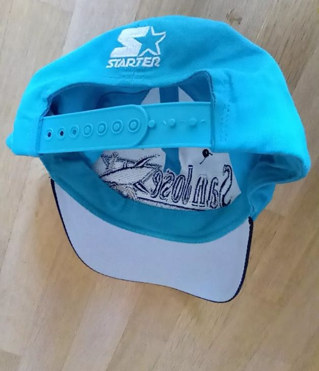 NHL × Starter × Vintage San Jose Sharks Vintage Starter Snapback Cap The Right Hat Size ONE SIZE - 6 Thumbnail