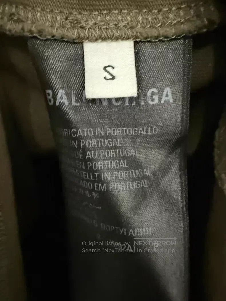 Balenciaga Balenciaga Olive Green Coke Embroidered Short Sleeve Size US S / EU 44-46 / 1 - 4 Thumbnail