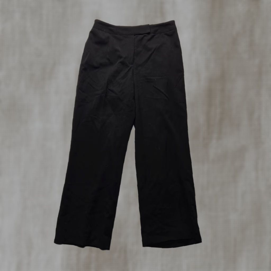 Vintage Rafaella Solid Black Dress Business Pants Rayon Adult Women's Size 10 Pants Size 32" / US 10 / IT 46 - 1 Thumbnail