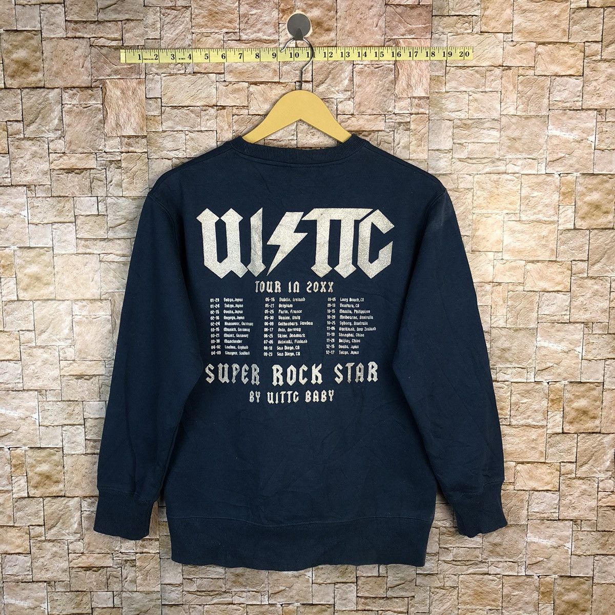 Band Tees Super rockstar tour by Uitty Baby japan Sweatshirt #A495 Size US S / EU 44-46 / 1 - 14 Thumbnail